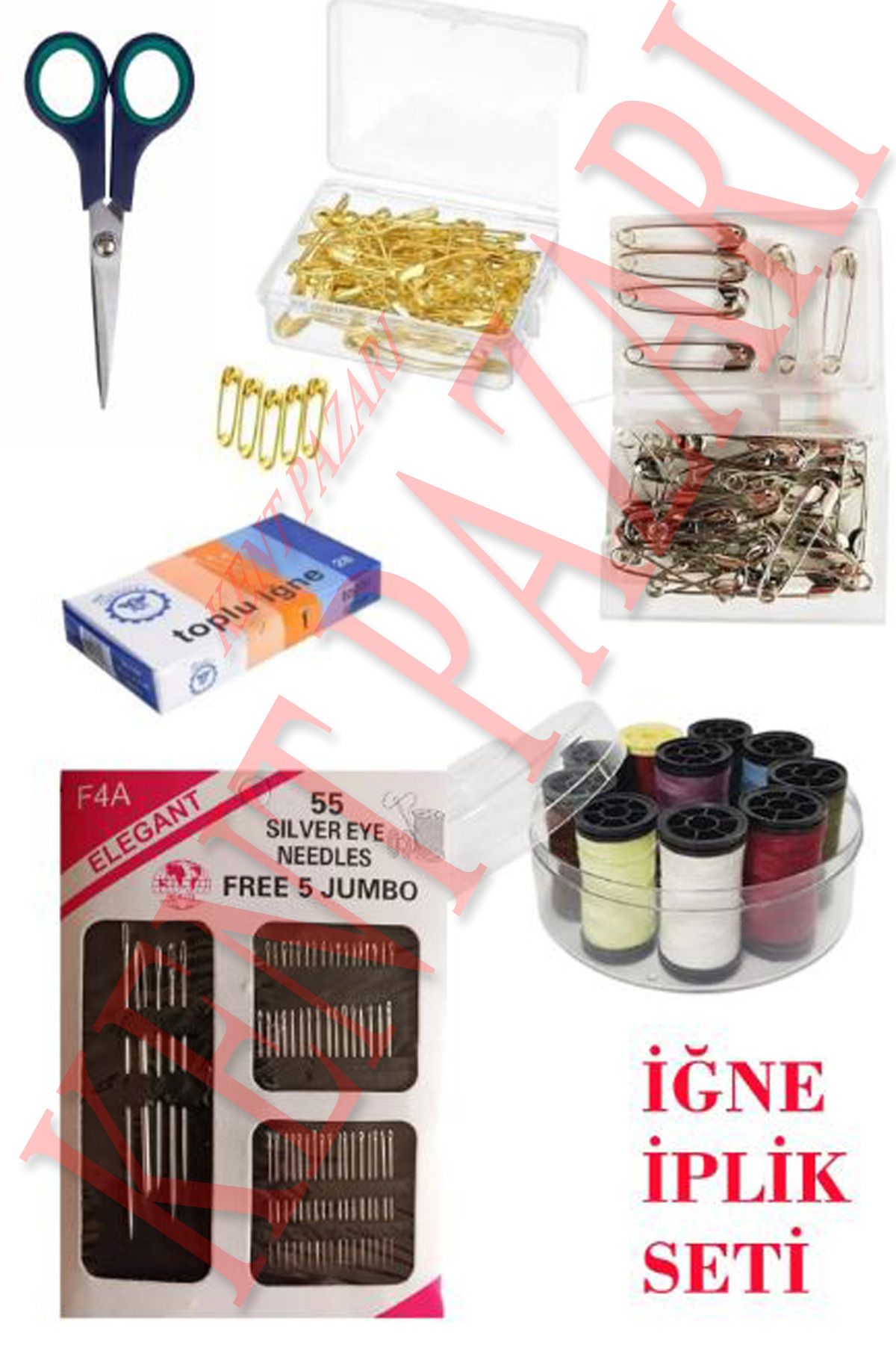 Dikiş Iğne Iplik Seti 6 Parça
