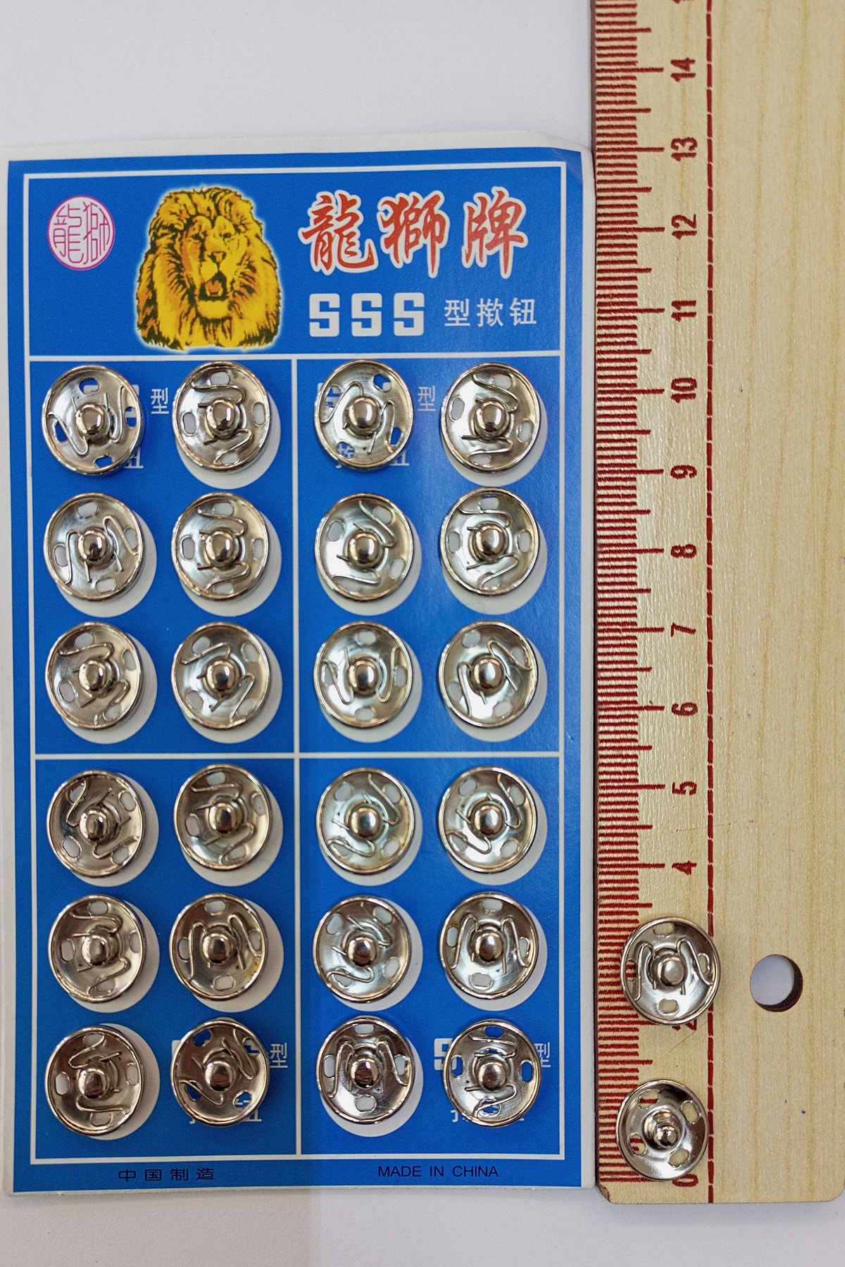 Çıtçıt Düğme Gümüş Renk 3 No 12 Adet