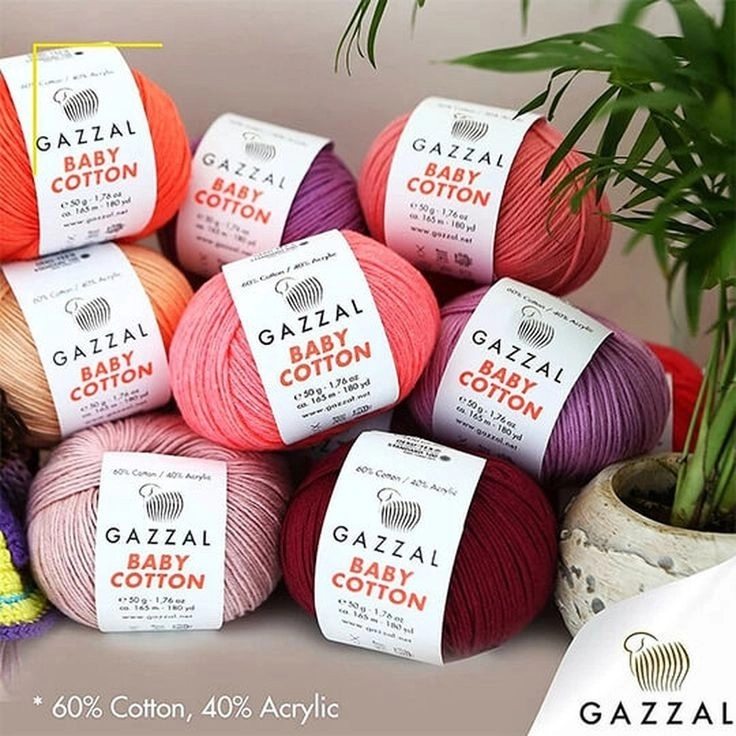 Renk Kodu-3420 Gazzal Baby Cotton Amigurumi Oyuncak Çanta Punch İpi İpligi 50 GR