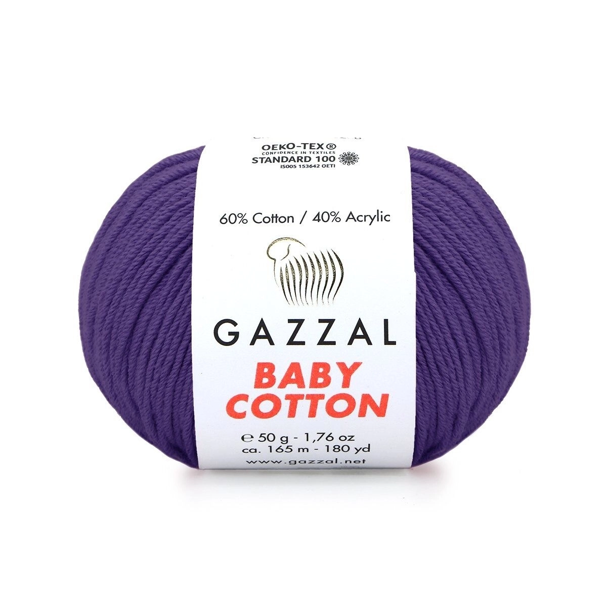 Renk Kodu-3440 Gazzal Baby Cotton Amigurumi Oyuncak Çanta Punch İpi İpligi 50 GR
