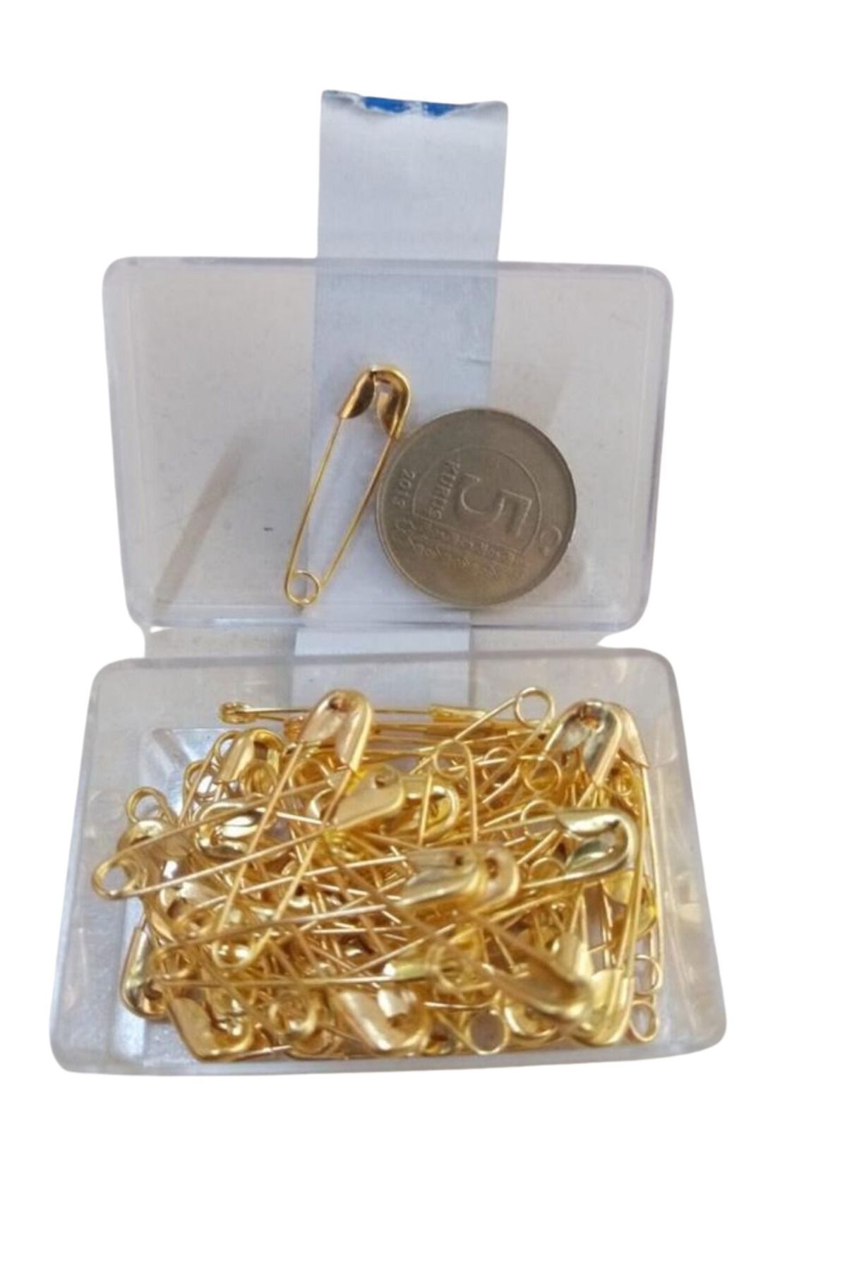 Çatal İğne Sarı Renkli 500 Adet 2 Cm Çengelli Sarı İğne
