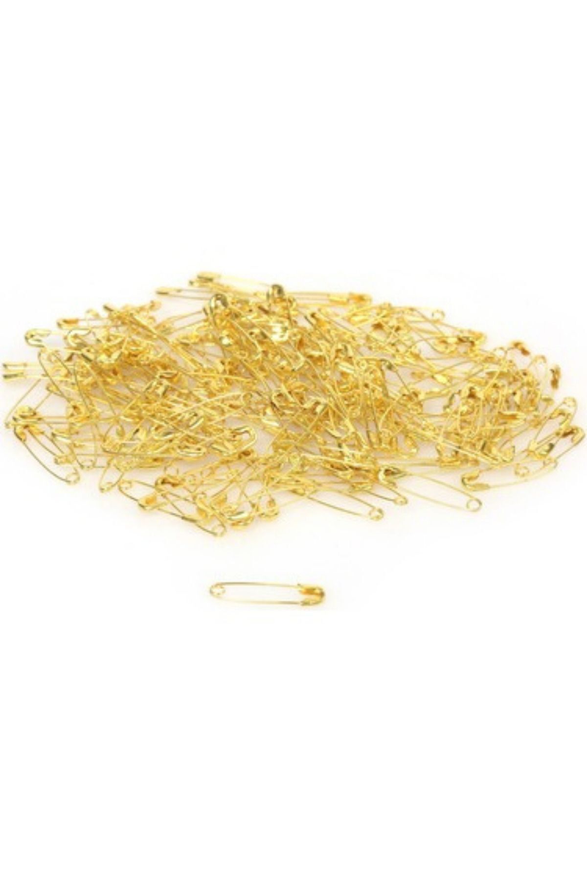 Çatal İğne Sarı Renkli 500 Adet 2 Cm Çengelli Sarı İğne