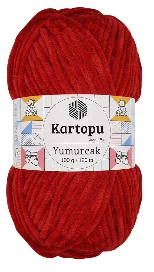 Kartopu Yumurcak Kadife Örgü İpi K126