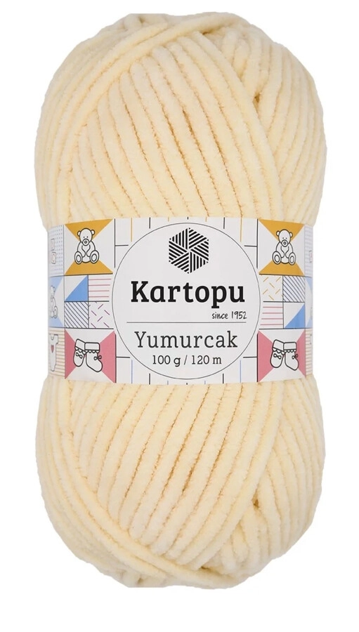 Kartopu Yumurcak Kadife Örgü İpi K349