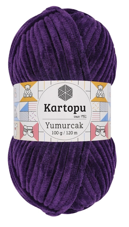 Kartopu Yumurcak Kadife Örgü İpi K724