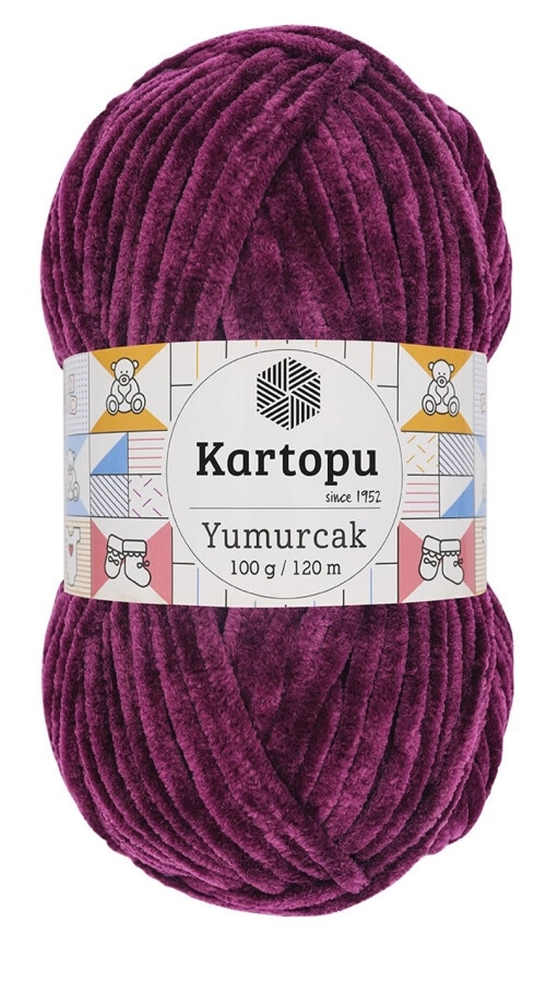 Kartopu Yumurcak Kadife Örgü İpi K726