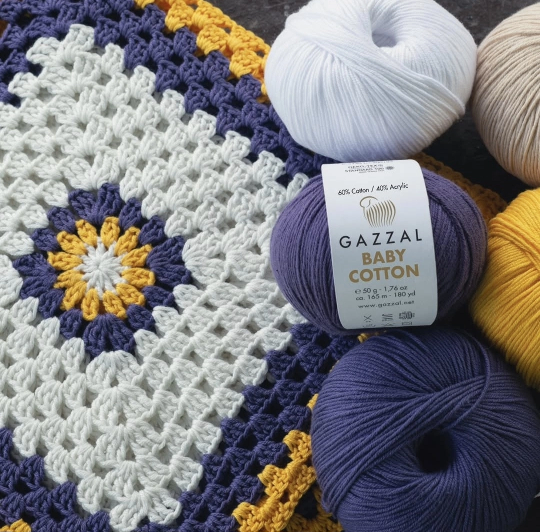 Renk Kodu-3420 Gazzal Baby Cotton Amigurumi Oyuncak Çanta Punch İpi İpligi 50 GR