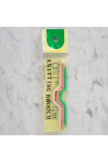 Bükümlü Plastik Saç Örgü Şiş 3 Parça