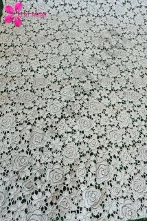 Kaydırmaz Beyaz Dantel Örtü 50x400 (±10-15) cm | Güpür Raf Örtüsü - Masa, Dolap,Çekmece İçin Örtü