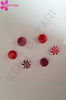 Bebek Yelek Düğmesi 6 Renk 30 Adet 14 mm