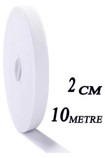 2 Cm 10 M Beyaz Dar Dokuma Bel Paça Don Lastiği Yassı Geniş Lastik Lateks Ürün 1 Adet