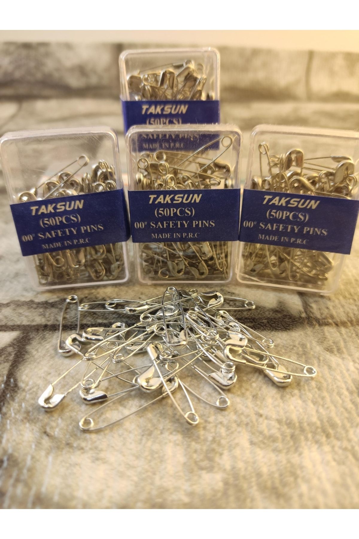 Mini Çatal Iğne Sarı 300 Adet 2cm Çengelli Gümüş Renk Iğne